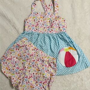 Colorful Kids Matching Top and Shorts Set